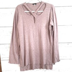 Vila Milano Dusty Rose Sweater with Cut-Out Detail, size L, NWOT